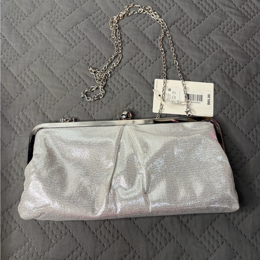 Glamorous Silver Wristlet with Chain by [Brand]